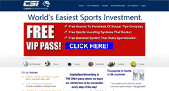 Desktop Screenshot of capitalsportsinvesting.com