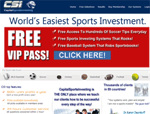 Tablet Screenshot of capitalsportsinvesting.com
